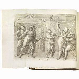 (Teatro - Illustrati 700) FICORONI, Francesco de.   Le maschere sceniche e le figure comiche d’antichi romani.   In Roma, nella Stamperia di Antonio de’ Rossi, 1736.  - Asta LIBRI, MANOSCRITTI E AUTOGRAFI - Associazione Nazionale - Case d'Asta italiane