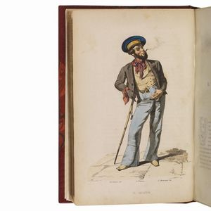 (Napoli - Illustrati 800)   De Bourcard, Francesco.   Usi e Costumi di Napoli e contorni.   Napoli, Gaetano Nobile, 1853-1858.  - Asta LIBRI, MANOSCRITTI E AUTOGRAFI - Associazione Nazionale - Case d'Asta italiane