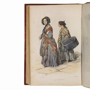 (Napoli - Illustrati 800)   De Bourcard, Francesco.   Usi e Costumi di Napoli e contorni.   Napoli, Gaetano Nobile, 1853-1858.  - Asta LIBRI, MANOSCRITTI E AUTOGRAFI - Associazione Nazionale - Case d'Asta italiane