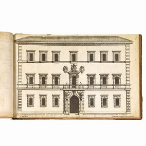(Roma - Palazzi - Illustrati 600)   FERRERIO, Pietro.   Palazzi di Roma de pi&ugrave; celebri architetti disegnati da Pietro Ferrerio pittore et architetto.   [Roma], si vendeno per Gio. Iacomo Rossi all&rsquo;insegna di Parigi alla Pace, [1655].  - Asta LIBRI, MANOSCRITTI E AUTOGRAFI - Associazione Nazionale - Case d'Asta italiane