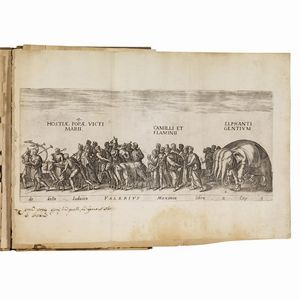 (Roma - Trionfi - Illustrati 600)   PANVINIO, Onofrio  .   Amplissimi ornatissimiq[ue] triumphi uti L. Paulus de rege Macedonum Perse capto ... ex antiquissimis lapidum, nummorum et librorum monumentis accuratissima descriptio.   Antwerpiae, apud Casparum Viuarium nunc Rome apud eunde[m] in Platea Pasquini, 1614.  - Asta LIBRI, MANOSCRITTI E AUTOGRAFI - Associazione Nazionale - Case d'Asta italiane