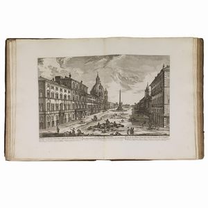 (Roma - Architettura - Illustrati 700)   BARBAULT, Jean.     Les plus beaux édifices de Rome moderne, ou recueil des plus belles vues des principales églises, places, palais, fontaines, etc. qui sont dans Rome.   A Rome, chez Bouchard & Gravier Libraires françois … de l’imprimerie de Komarek, 1763.  - Asta LIBRI, MANOSCRITTI E AUTOGRAFI - Associazione Nazionale - Case d'Asta italiane