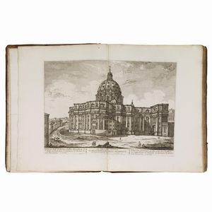 (Roma - Architettura - Illustrati 700)   BARBAULT, Jean.     Les plus beaux édifices de Rome moderne, ou recueil des plus belles vues des principales églises, places, palais, fontaines, etc. qui sont dans Rome.   A Rome, chez Bouchard & Gravier Libraires françois … de l’imprimerie de Komarek, 1763.  - Asta LIBRI, MANOSCRITTI E AUTOGRAFI - Associazione Nazionale - Case d'Asta italiane