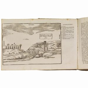 (Roma - Acque)   Cassio, Alberto.   Dell&rsquo;acque antiche portate da lontane contrade fuori e dentro Roma. Parte prima [-seconda].   In Roma, nella stamperia Giannini in Piazza Capranica, 1756-1757.   [RILEGATO CON:]   CASSIO, Alberto.   Memorie istoriche della vita di Santa Silvia … coll&rsquo;illustrazione delli beni, e castelli nel Lazio ornati dalli quattro acquedotti, che portavano a Roma le remotissime acque Marcia, Claudia, e le due Aniene.   In Roma, nella stamperia di Angelo Rotilj, 1755.  - Asta LIBRI, MANOSCRITTI E AUTOGRAFI - Associazione Nazionale - Case d'Asta italiane