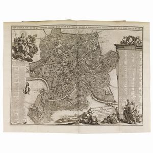 (Roma - Illustrati 700)   DESEINE, François-Jacques.   Beschryving van oud en niew Rome.   Amsterdam, Halma, 1704.  - Asta LIBRI, MANOSCRITTI E AUTOGRAFI - Associazione Nazionale - Case d'Asta italiane