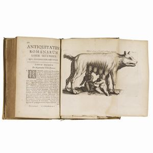 (Roma antica - Illustrati 700)   KIPPING Heinrich.     Antiquitatum romanarum libri quatuor  . Lugduni Batauorum, Apud Petrum Vander Aa, 1713.  - Asta LIBRI, MANOSCRITTI E AUTOGRAFI - Associazione Nazionale - Case d'Asta italiane