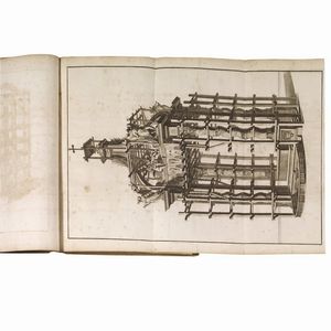 (Roma - Vaticano - Architettura - Illustrati 700)   ZABAGLIA, Nicola.     Castelli e ponti di maestro Nicola Zabaglia, con alcune ingegnose pratiche, e con la descrizione del trasporto dell’Obelisco Vaticano.   In Roma, nella stamperia di Niccolò, e Marco Pagliarini, 1743.  - Asta LIBRI, MANOSCRITTI E AUTOGRAFI - Associazione Nazionale - Case d'Asta italiane