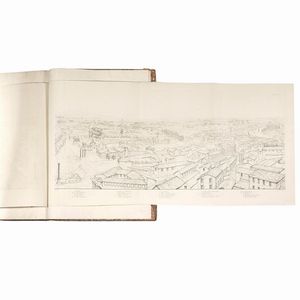 (Roma - Vedute - Illustrati 800)   ABBOTT, Henry.     Antiquities of Rome; comprising twenty-four select views of its principal ruins: illustrated by a panoramic outline of the modern city, taken from the capitol. From drawings by Henry Abbott, esq. made in the year 1818.   London, printed by John Tyler, Rathbone place; and published by Baldwin, Cradock, and Joy, Paternoster row, 1820.  - Asta LIBRI, MANOSCRITTI E AUTOGRAFI - Associazione Nazionale - Case d'Asta italiane