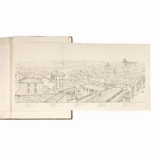 (Roma - Vedute - Illustrati 800)   ABBOTT, Henry.     Antiquities of Rome; comprising twenty-four select views of its principal ruins: illustrated by a panoramic outline of the modern city, taken from the capitol. From drawings by Henry Abbott, esq. made in the year 1818.   London, printed by John Tyler, Rathbone place; and published by Baldwin, Cradock, and Joy, Paternoster row, 1820.  - Asta LIBRI, MANOSCRITTI E AUTOGRAFI - Associazione Nazionale - Case d'Asta italiane