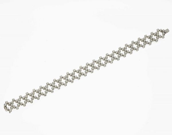 Bracciale con diamanti per ct 6.70 circa  - Asta Fine Jewels - Associazione Nazionale - Case d'Asta italiane