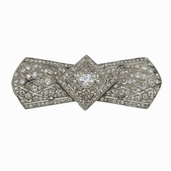 Spilla con diamanti  - Asta Fine Jewels - Associazione Nazionale - Case d'Asta italiane