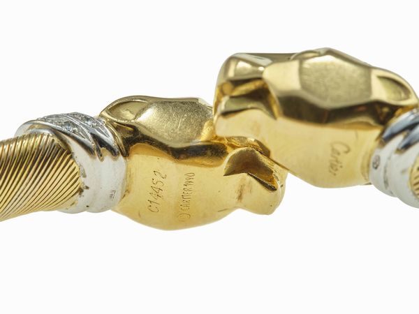 Cartier. Demi-parure Panthre composta da girocollo e bracciale  - Asta Fine Jewels - Associazione Nazionale - Case d'Asta italiane