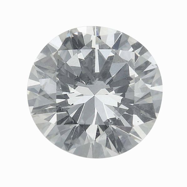 Diamante taglio brillante di ct 2.01, colore J, caratteristiche interne VVS2, fluorescenza UV molto forte  - Asta Fine Jewels - Associazione Nazionale - Case d'Asta italiane
