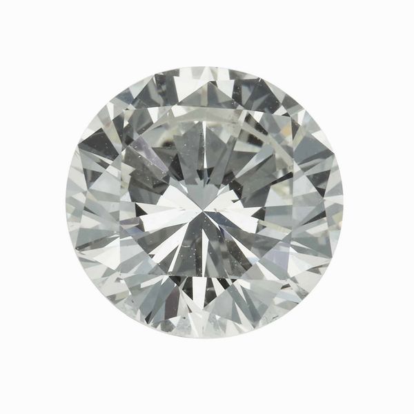 Diamante taglio brillante di ct 2.72, colore K, caratteristiche interne VS2, fluorescenza UV molto debole  - Asta Fine Jewels - Associazione Nazionale - Case d'Asta italiane