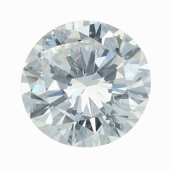 Diamante taglio brillante di ct 4.82, colore J, caratteristiche interne SI2, fluorescenza UV forte azzurra  - Asta Fine Jewels - Associazione Nazionale - Case d'Asta italiane