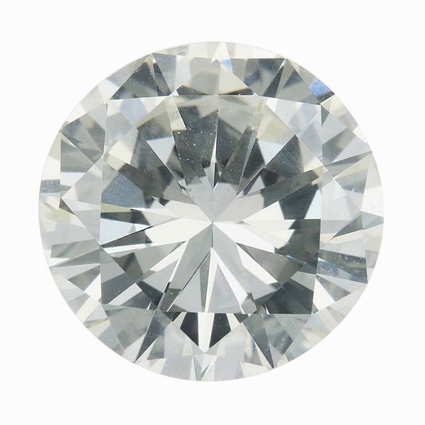Diamante taglio brillante di ct 5.79, colore N, caratteristiche interne SI2, fluorescenza UV debole  - Asta Fine Jewels - Associazione Nazionale - Case d'Asta italiane