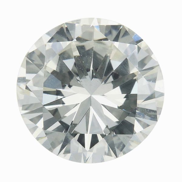 Diamante taglio brillante di ct 5.79, colore N, caratteristiche interne SI2, fluorescenza UV debole  - Asta Fine Jewels - Associazione Nazionale - Case d'Asta italiane