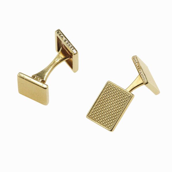 Van Cleef & Arpels. Bottoni da polso  - Asta Fine Jewels - Associazione Nazionale - Case d'Asta italiane