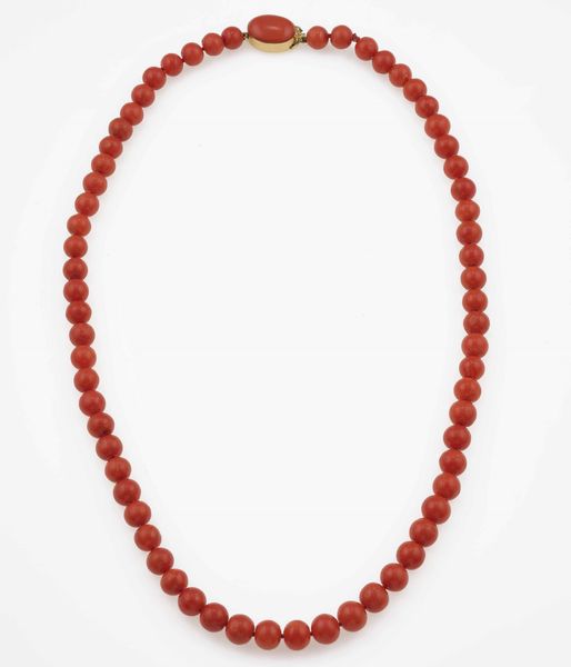 Collana di corallo  - Asta Fine Jewels - Associazione Nazionale - Case d'Asta italiane