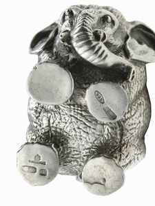 Manifattura Buccellati per Fasano. Coppia di saliere elefanti  - Asta Fine Jewels - Associazione Nazionale - Case d'Asta italiane