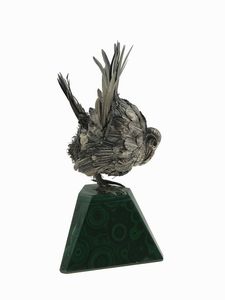 M. Buccellati. tacchino su base in malachite  - Asta Fine Jewels - Associazione Nazionale - Case d'Asta italiane