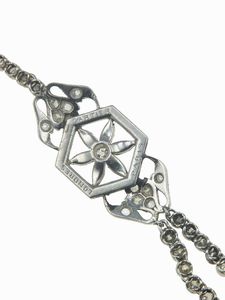 Cartier. Girocollo con perla naturale e diamanti  - Asta Fine Jewels - Associazione Nazionale - Case d'Asta italiane