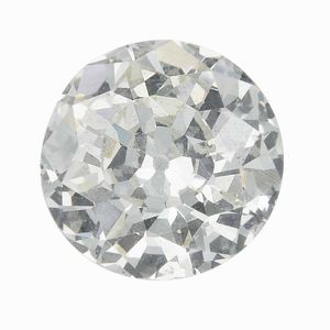 Diamante di vecchio taglio di ct 4.04, colore O-P, caratteristiche interne VS2, fluorescenza UV nulla  - Asta Fine Jewels - Associazione Nazionale - Case d'Asta italiane