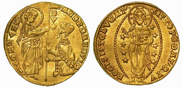 VENEZIA. ANDREA DANDOLO, 1343-1354. Ducato.  - Asta Numismatica - Associazione Nazionale - Case d'Asta italiane