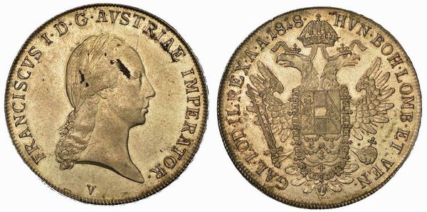 VENEZIA. FRANCESCO I D'ASBURGO-LORENA, 1815-1835. Tallero 1818.  - Asta Numismatica - Associazione Nazionale - Case d'Asta italiane