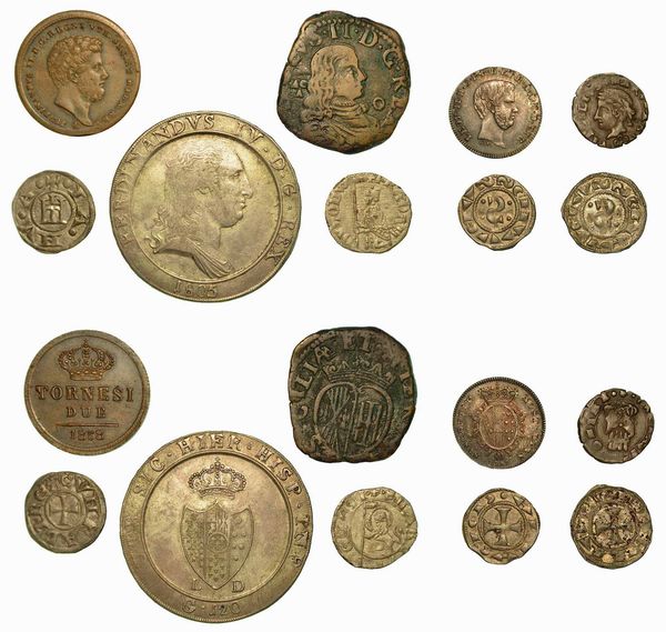 ZECCHE ITALIANE. Lotto di nove monete.  - Asta Numismatica - Associazione Nazionale - Case d'Asta italiane