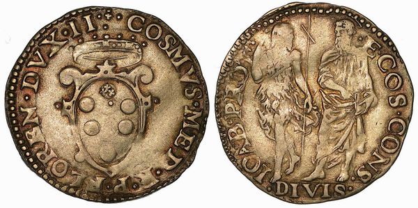 FIRENZE. COSIMO I DE' MEDICI, 1537-1574. Giulio s.d.  - Asta Numismatica - Associazione Nazionale - Case d'Asta italiane