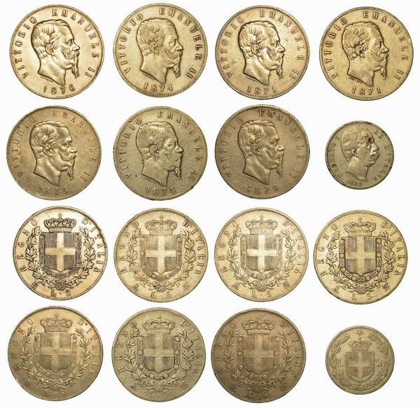 REGNO D'ITALIA. Lotto di otto monete.  - Asta Numismatica - Associazione Nazionale - Case d'Asta italiane