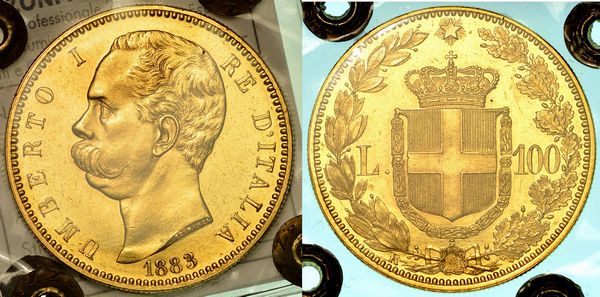 REGNO D'ITALIA. UMBERTO I DI SAVOIA, 1878-1900. 100 Lire 1883.  - Asta Numismatica - Associazione Nazionale - Case d'Asta italiane