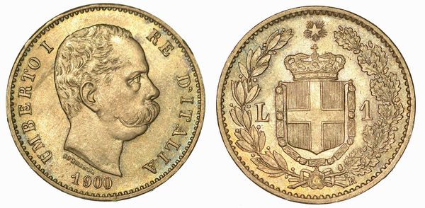 REGNO D'ITALIA. UMBERTO I DI SAVOIA, 1878-1900. Lira 1900.  - Asta Numismatica - Associazione Nazionale - Case d'Asta italiane