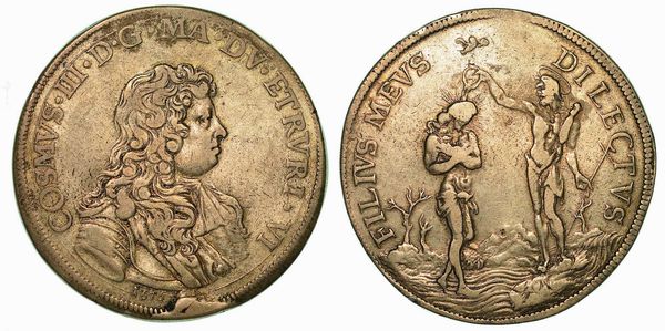 FIRENZE. COSIMO III DE' MEDICI, 1670-1723. Piastra 1676.  - Asta Numismatica - Associazione Nazionale - Case d'Asta italiane
