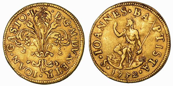 FIRENZE. GIAN GASTONE DE' MEDICI, 1723-1737. Fiorino 1732.  - Asta Numismatica - Associazione Nazionale - Case d'Asta italiane