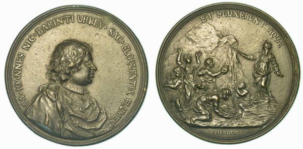 FIRENZE. GIOVANNI NICCOLO' BARINTI, 1681-1731. Medaglia in bronzo 1726.  - Asta Numismatica - Associazione Nazionale - Case d'Asta italiane