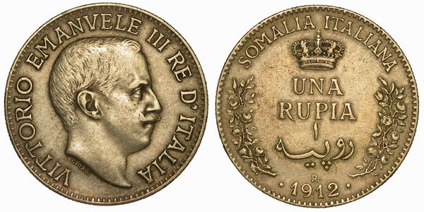 SOMALIA ITALIANA. VITTORIO EMANUELE III DI SAVOIA, 1909-1925.  - Asta Numismatica - Associazione Nazionale - Case d'Asta italiane