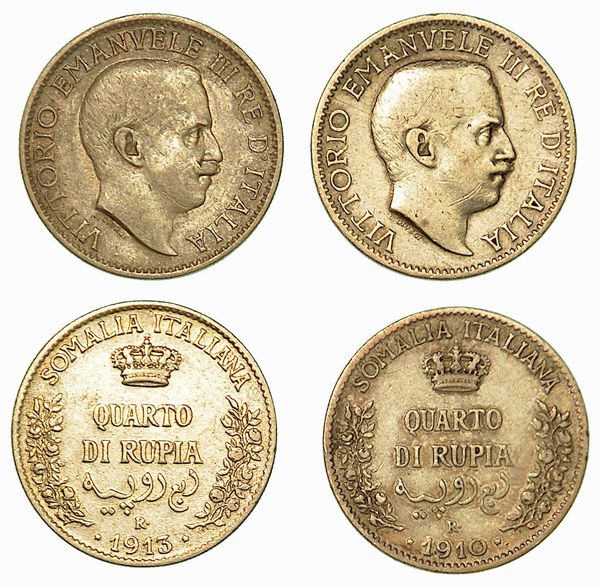 SOMALIA ITALIANA. Lotto di due monete.  - Asta Numismatica - Associazione Nazionale - Case d'Asta italiane