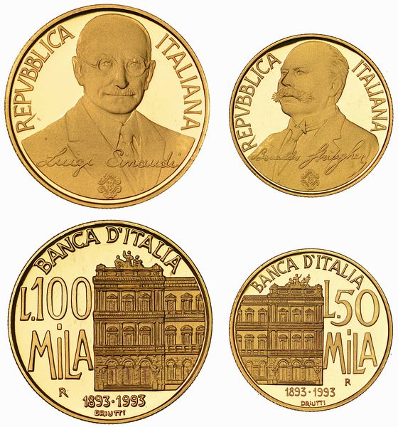 REPUBBLICA ITALIANA. Lotto di due monete.  - Asta Numismatica - Associazione Nazionale - Case d'Asta italiane