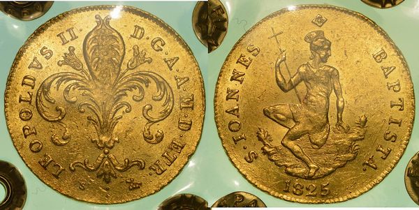 FIRENZE. LEOPOLDO II DI LORENA, 1824-1859. Ruspone 1825.  - Asta Numismatica - Associazione Nazionale - Case d'Asta italiane