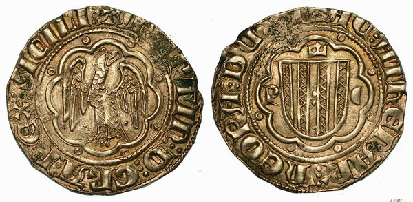 SICILIA. MARTINO I IL GIOVANE, 1402-1409. Pierreale. Messina.  - Asta Numismatica - Associazione Nazionale - Case d'Asta italiane