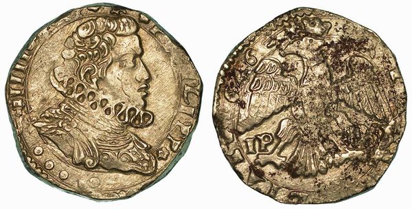 SICILIA. FILIPPO IV D'ASBURGO, 1621-1665. 4 Tar 1646. Messina.  - Asta Numismatica - Associazione Nazionale - Case d'Asta italiane