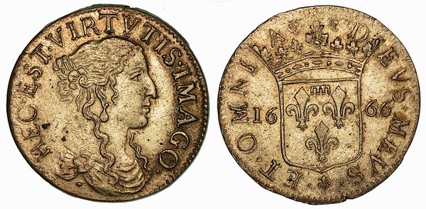 FOSDINOVO. PASQUALE MALASPINA, 1663-1669. Luigino 1666.  - Asta Numismatica - Associazione Nazionale - Case d'Asta italiane