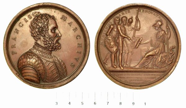 FRANCESCO DE MARCHI (Stratega e ingegnere militare), 1504-1576. Medaglia in bronzo 1819.  - Asta Numismatica - Associazione Nazionale - Case d'Asta italiane
