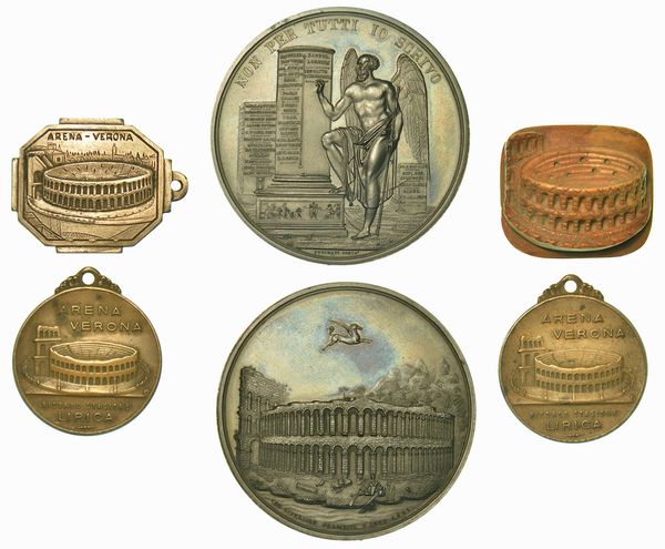 VERONA. Lotto di cinque medaglie.  - Asta Numismatica - Associazione Nazionale - Case d'Asta italiane