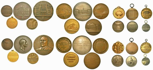 TEATRI ITALIANI. Lotto di sedici medaglie.  - Asta Numismatica - Associazione Nazionale - Case d'Asta italiane