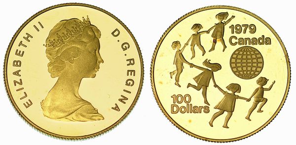 CANADA. REPUBLIC. 100 Dollars 1979.  - Asta Numismatica - Associazione Nazionale - Case d'Asta italiane