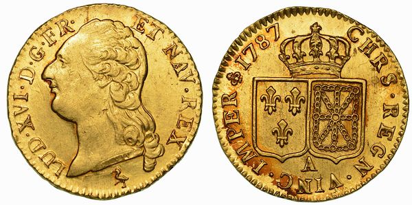 FRANCIA. LOUIS XVI, 1774-1793. Louis d'or 1787. Parigi.  - Asta Numismatica - Associazione Nazionale - Case d'Asta italiane