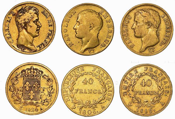 FRANCIA. Lotto di tre monete.  - Asta Numismatica - Associazione Nazionale - Case d'Asta italiane